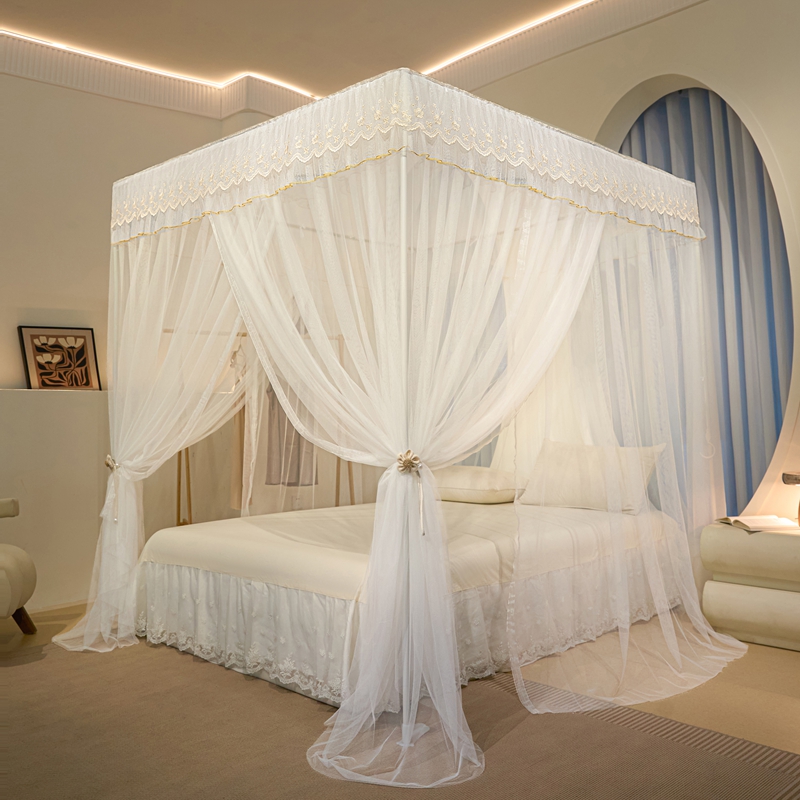 支持定制新款环保A类网纱宫廷蚊帐小清新家用卧室加密1.5米1.8m