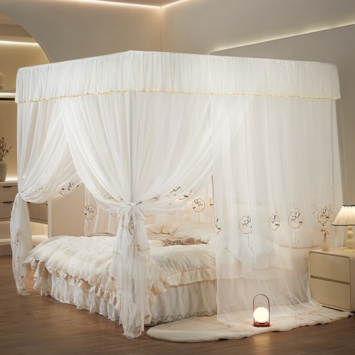 新款定制民宿床幔A类刺绣蚊帐1.8