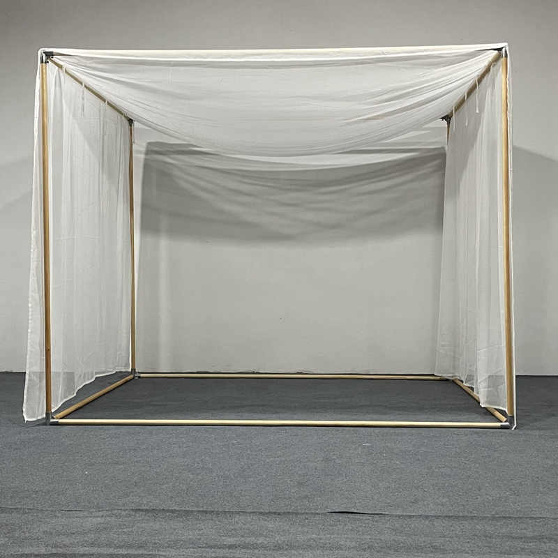 新款户外茶寮支架实木蚊帐框架