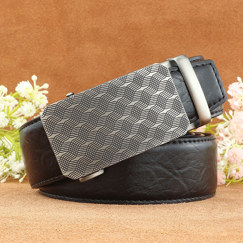 男士真皮轻奢时尚自动扣腰带