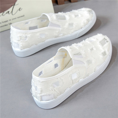 YH5网鞋女百搭透气平底