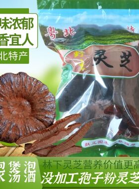 粤北特产深山半野生林下灵芝整枝灵芝孢子粉滋补煮茶煲汤泡酒包邮