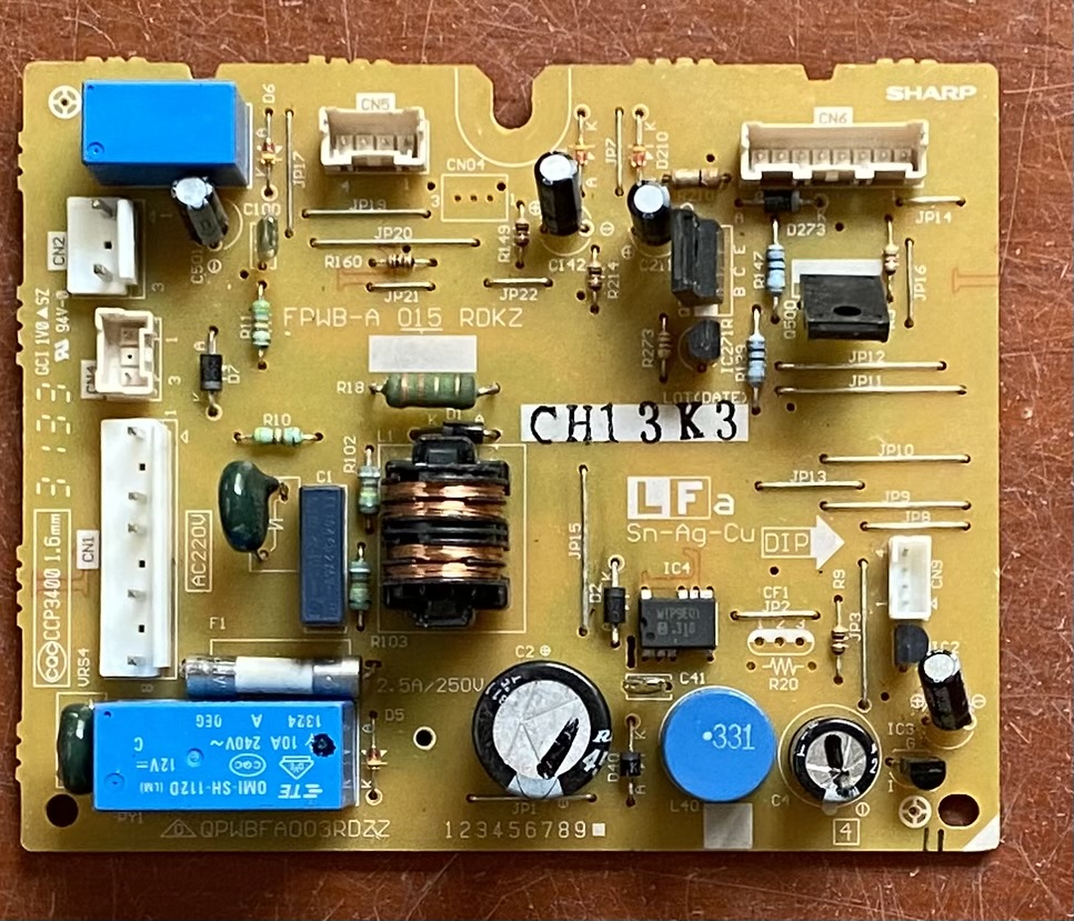 适用夏普冰箱BCD-228PU-S电脑版主板FPWB-A015RDKZ