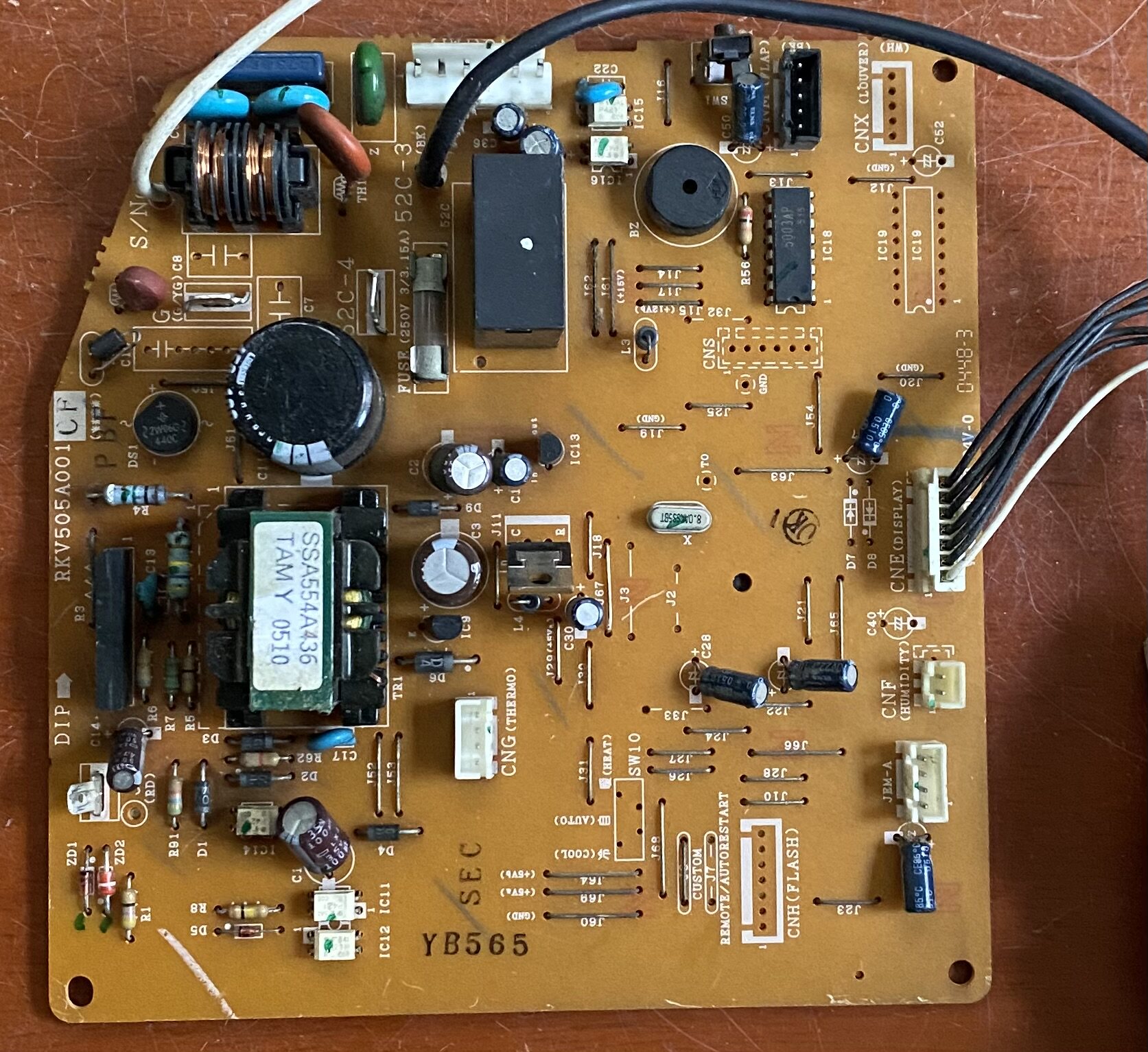 原装三菱重工空调配件 主板 内机板 rkv505a001 cf 控制板