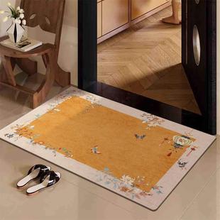 2025新款 进门大门口脚垫家用玄关防滑地毯 黄色入户门地垫新中式