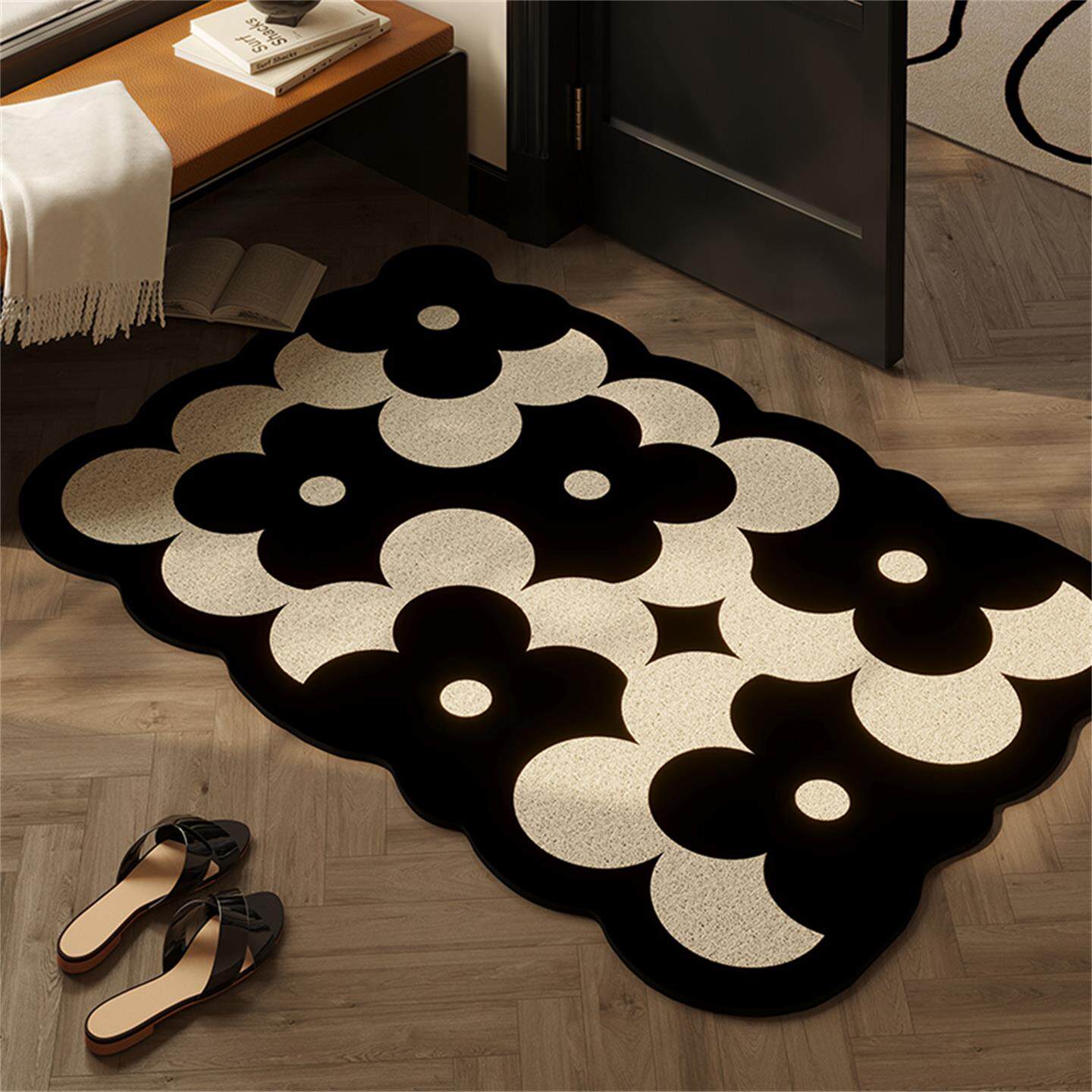 入户门地垫法式复古家用进门口可裁剪防滑脚垫玄关除尘丝圈地毯,居家布艺,入户地垫,淘宝优惠券,粉丝福利购,淘宝优惠卷