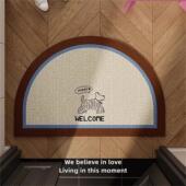 美拉德入户门丝圈地垫中古风进门耐脏防滑蹭土脚垫家用可定制地毯