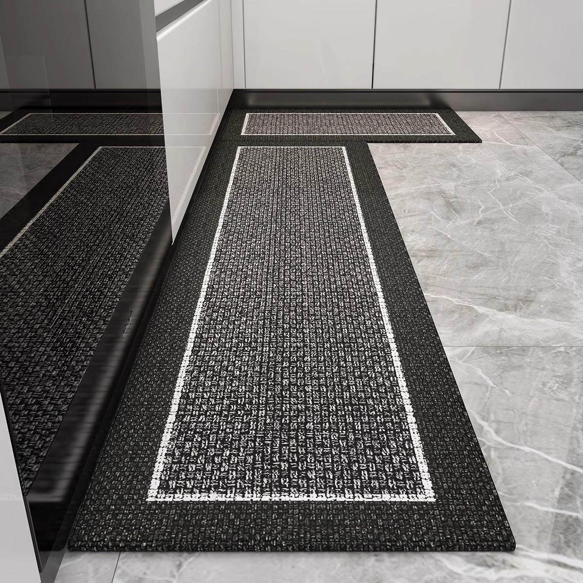 高级感纯色家用厨房地垫吸水防油地毯免洗防滑脚垫入户门垫子耐脏,居家布艺,厨房地垫,淘宝优惠券,粉丝福利购,淘宝优惠卷