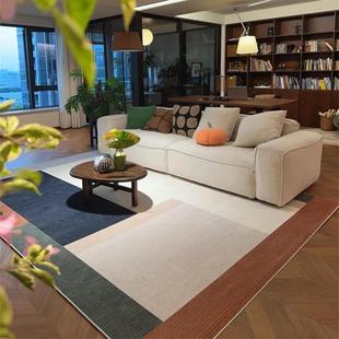 2026新款客厅地毯意式极简卧室床边垫子中古风沙发书房防滑地垫