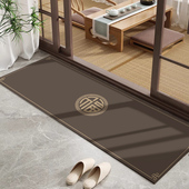 阳台门口地垫新中式 户外庭院进门垫客厅长条吸水防滑耐脏家用脚垫