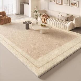 奶油风地毯仿羊绒欧式客厅地毯高级感家用方形沙发卧室床边地垫
