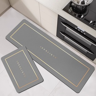 2025新款 厨房专用地垫吸水防油轻奢高级感家用耐磨防滑脚垫可定制