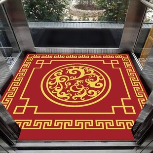 电梯轿厢地毯公司酒店大门口迎宾地垫定制logo广告防滑耐脏脚垫子