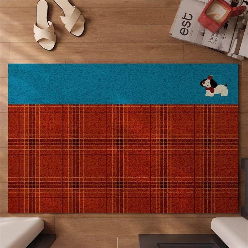 现代简约丝圈入户门地垫防滑耐脏地毯红色喜庆进门门口脚垫可定制,居家布艺,入户地垫,淘宝优惠券,粉丝福利购,淘宝优惠卷