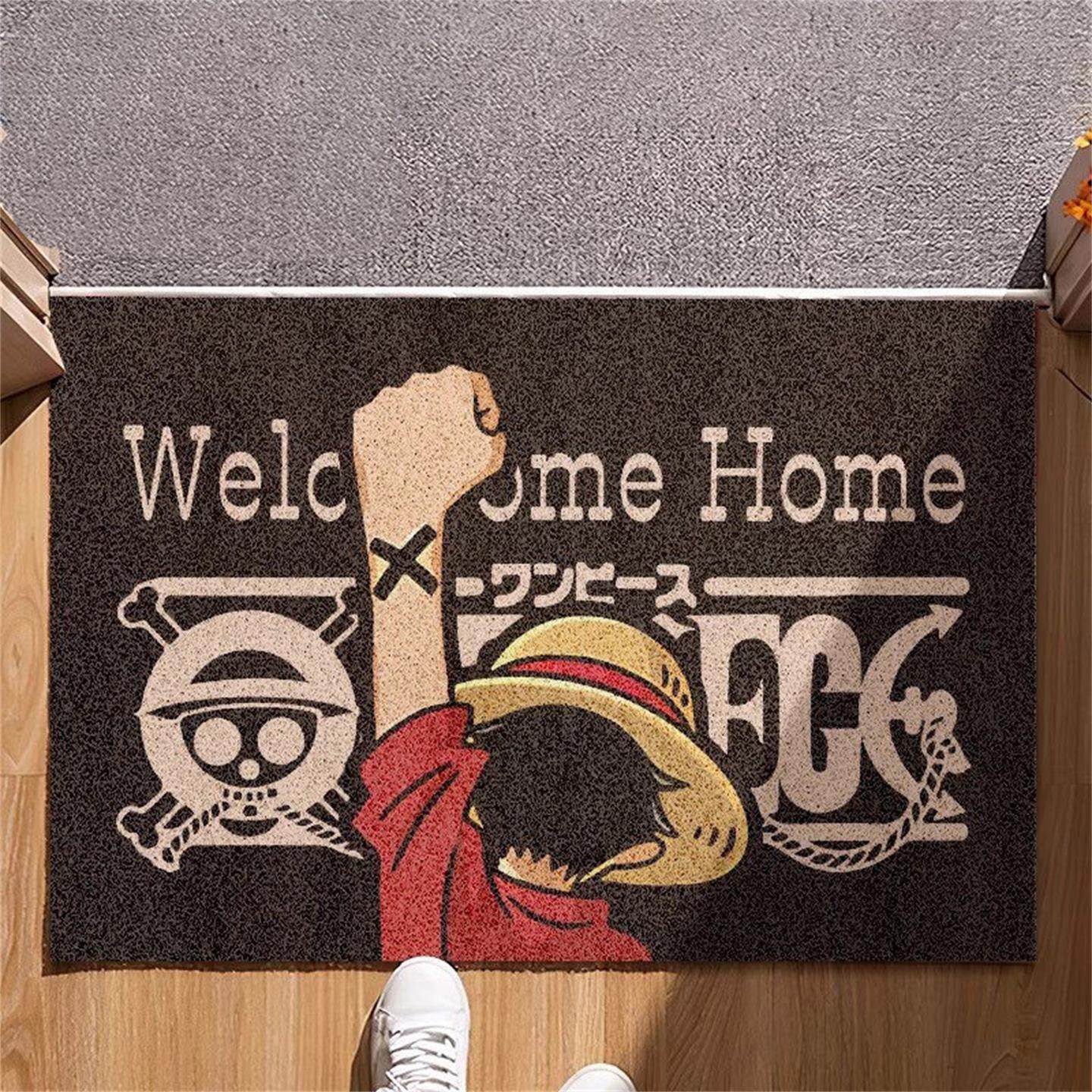 海贼王入户门地垫丝圈地毯卡通玄关家用脚垫进门口防滑可裁剪地垫,居家布艺,入户地垫,淘宝优惠券,粉丝福利购,淘宝优惠卷