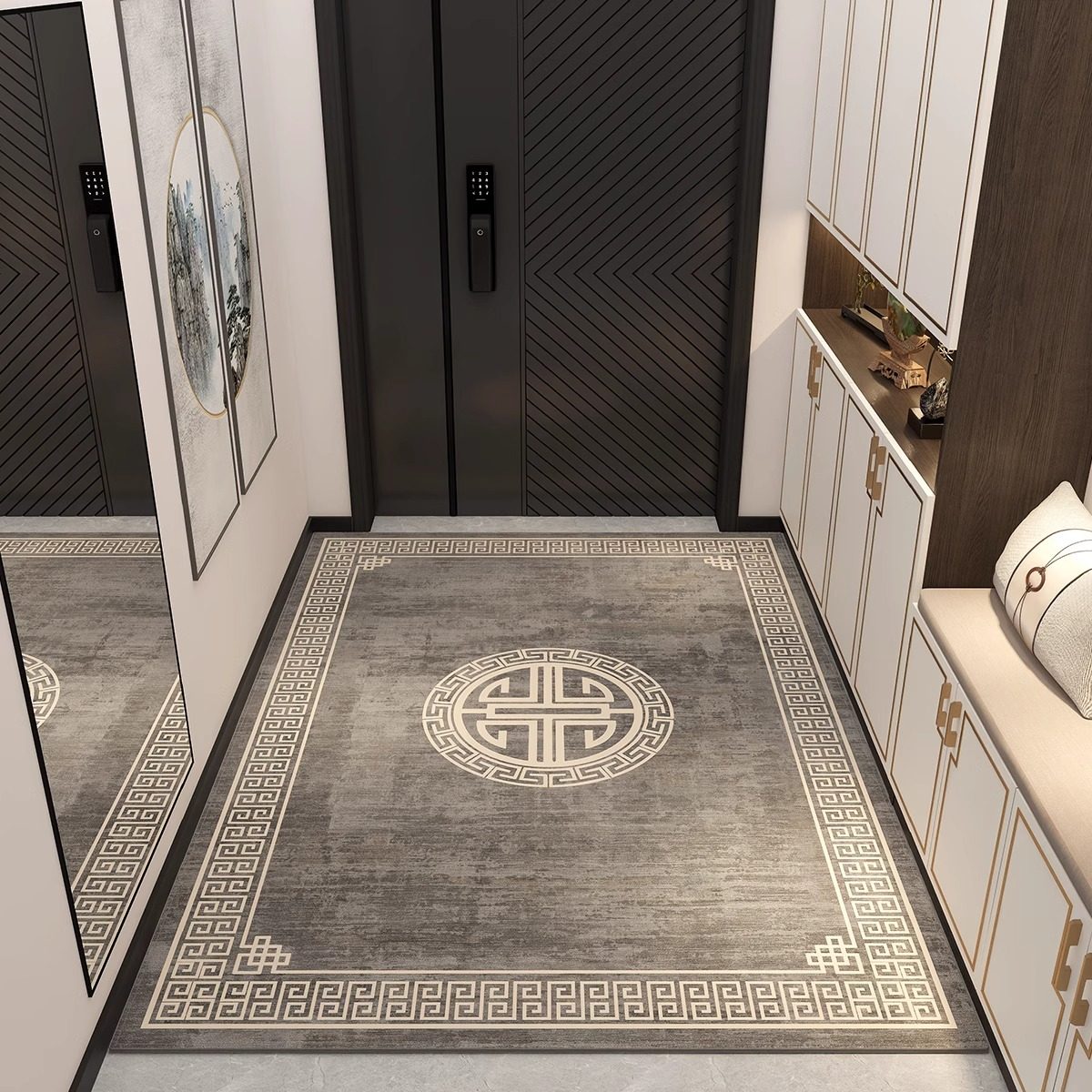 入户门垫丝圈防滑耐脏玄关脚垫子