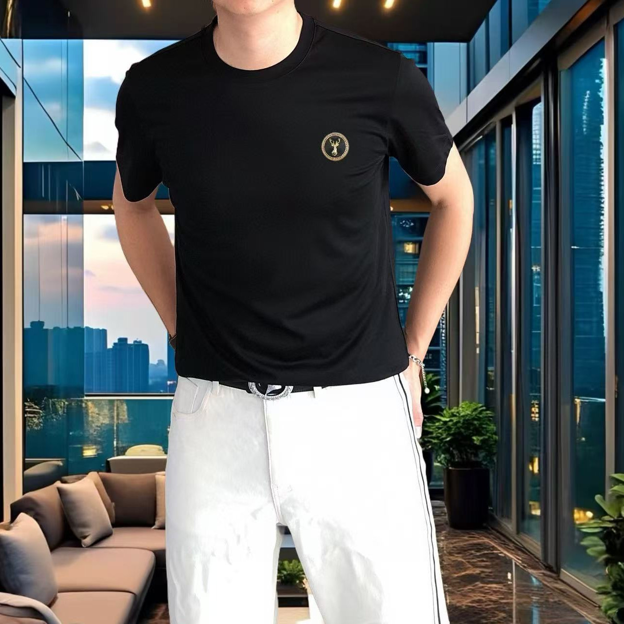 欧货T恤短袖男女2025夏季新T恤