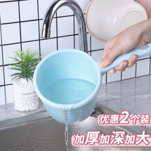 塑料水瓢大号舀水勺摔不破家用厨房加深水舀子加厚长柄洗澡打水瓢