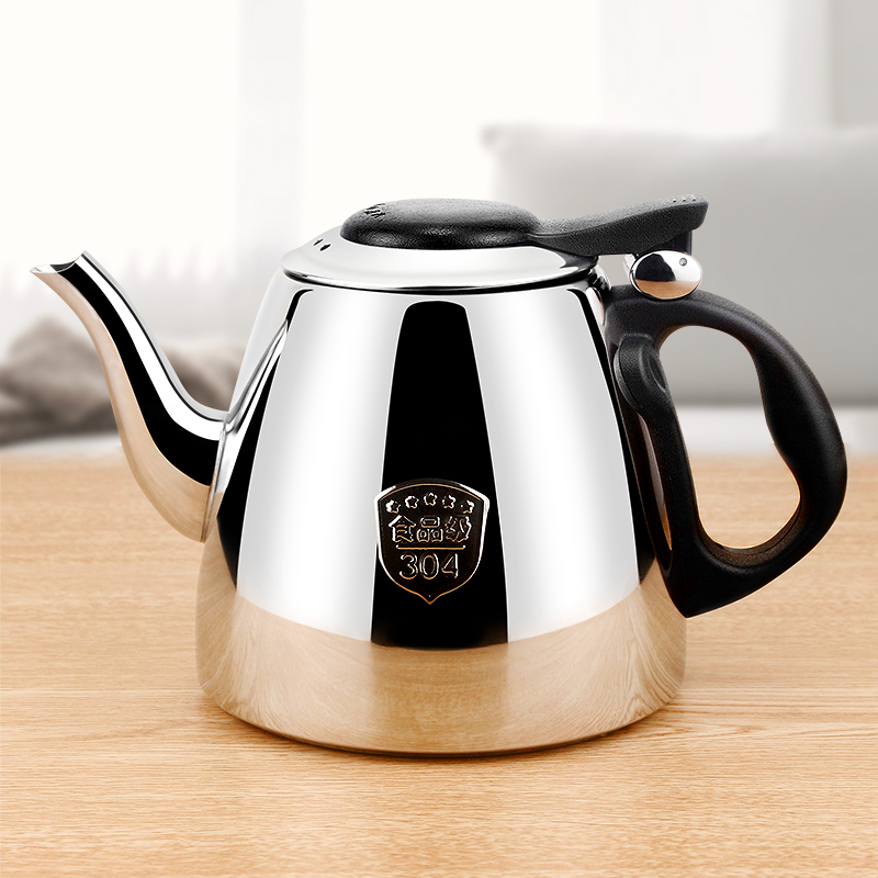 家用304不锈钢烧水壶平底电磁炉专用煮水茶壶加厚小泡茶壶茶具