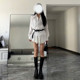 子夏2025新款 法式 洋装 衬衫 韩系穿搭小个子短裙 独特别致白色长袖