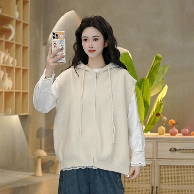 5170春季拉链连帽针织马