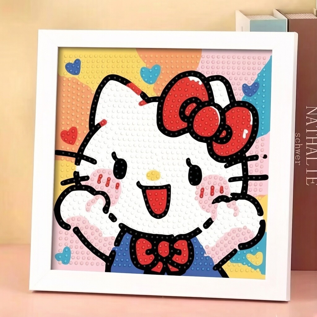 新款卡通钻石画儿童小学生钻石贴画diy玩具女孩砖石画手工礼物