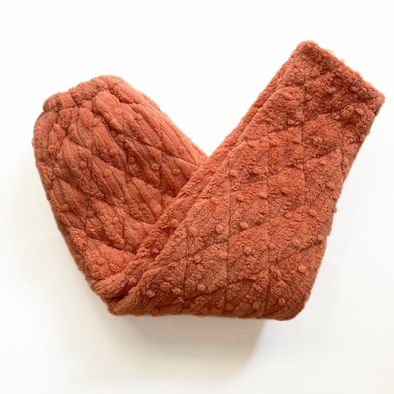 珊瑚绒女士夹棉单裤家居裤