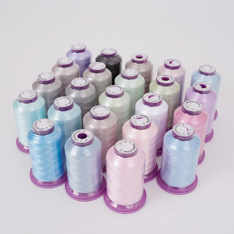 1500码高速涤纶线402缝纫线彩色家用缝衣线手缝小线细线两股绣花