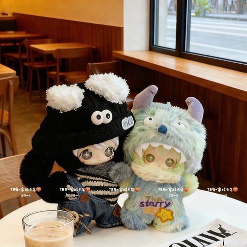 兔闪闪ShyShy娃衣公仔玩偶搪胶毛绒挂件衣服盲盒娃娃服装背带裤萌 - 封面