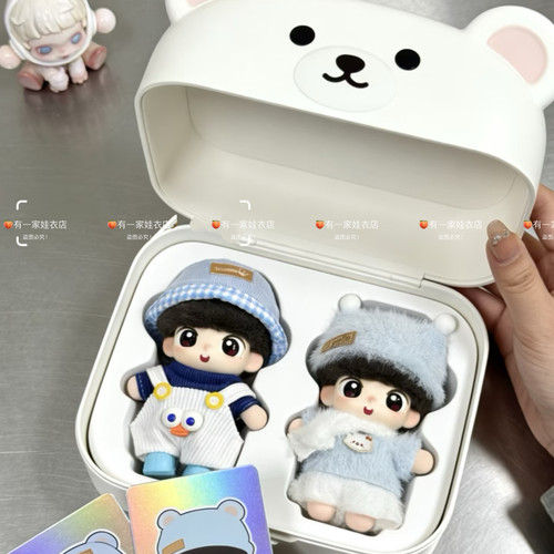 莎莎娃衣娃衣合集 肯德基孙颖莎福小莎公仔挂件套装娃衣服