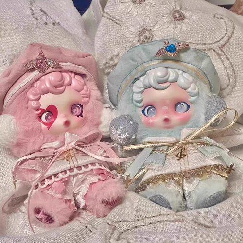 sp搪胶娃娃毛绒玩偶娃衣冬日乐章系列SkullPandy盲盒潮玩挂件衣服