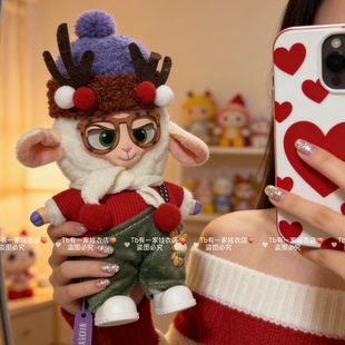 疯狂动物城城市居民娃衣羊副市长娃衣朱迪尼克搪胶毛绒通用衣服