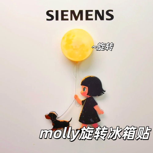 小红书同款molyy茉莉旋转冰箱贴