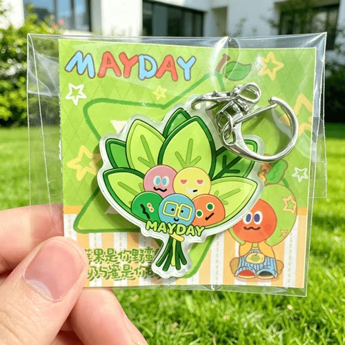 五月天周边幸运柚子叶钥匙扣挂件