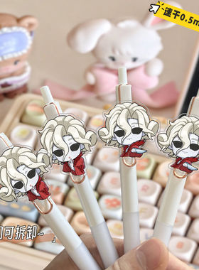 第五人格周边按动中性笔红夫人学生考试刷题专用0.5mm速干st黑笔