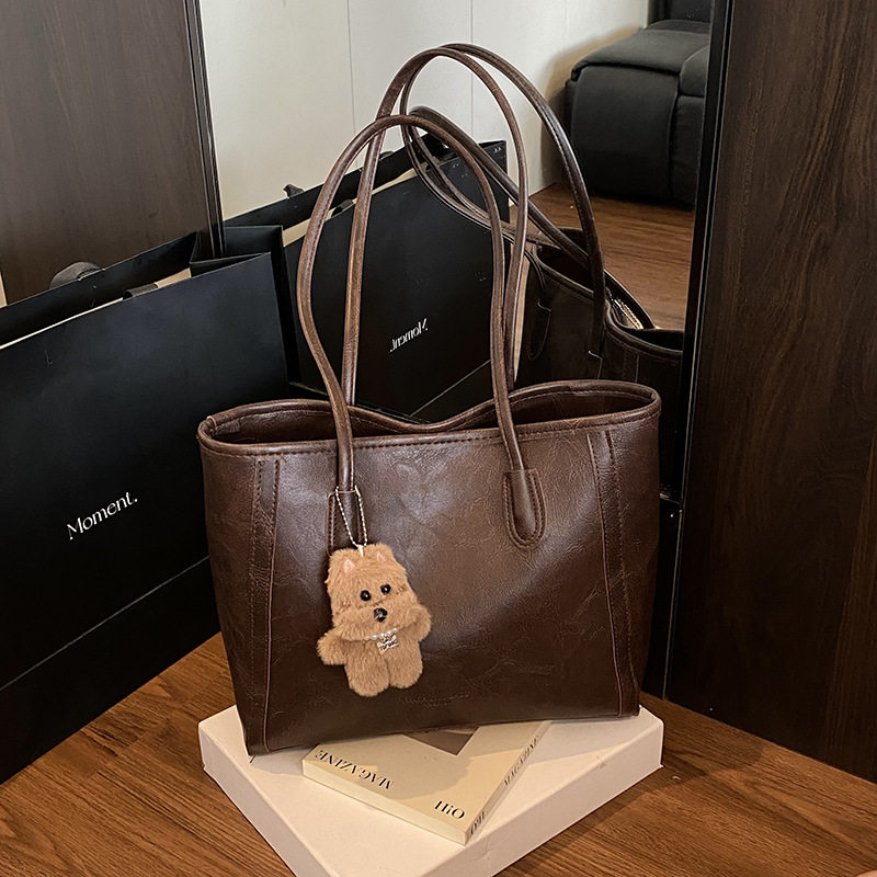 高级感通勤女士单肩包时尚复古大容量包包2025新款外出上班托特包,箱包皮具/热销女包/男包,通用款女包,淘宝优惠券,粉丝福利购,淘宝优惠卷