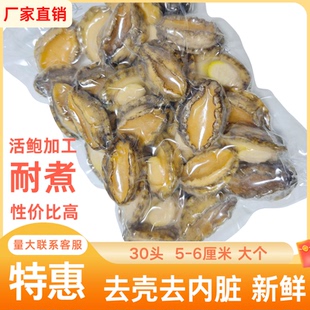 鲍鱼肉鲜活冷冻去牙去壳新鲜活鲍现剥去内脏火锅食材酒店海鲜水产