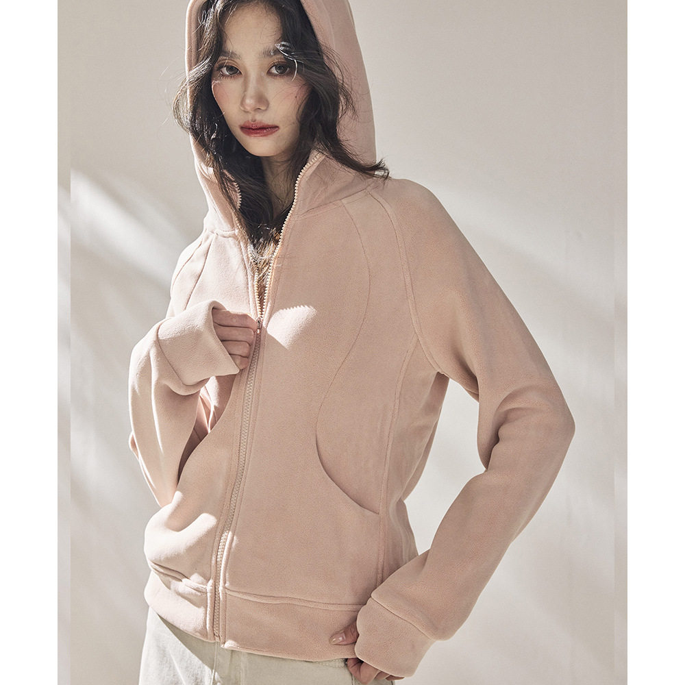 2026新百搭款运动风Lulu系连帽拉链开衫加绒外套休闲长袖卫衣女,女装/女士精品,短外套,淘宝优惠券,粉丝福利购,淘宝优惠卷