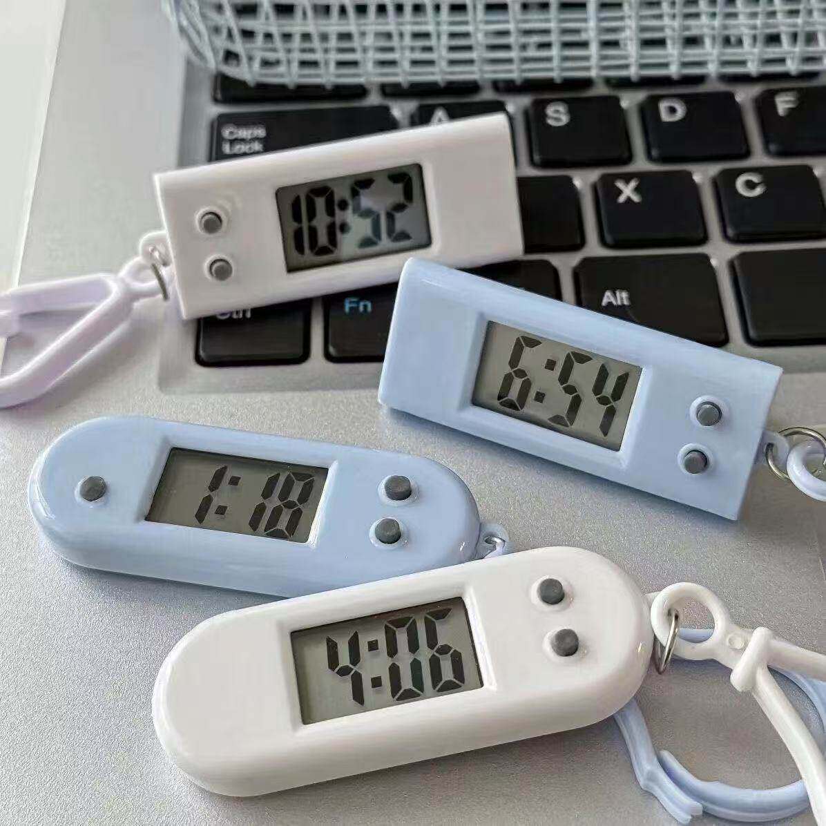 静音电子表学生书桌迷你时钟看时间小巧便携静音表学习考试用简约