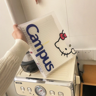 哈喽kitty本子活页本b5学生笔记本高颜值ins风可爱手账本加厚防水