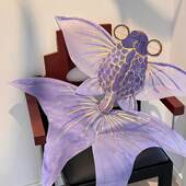 金鱼风筝2026新款 儿童大人diy活动专用潍坊微风易飞绘画空白纸鸢