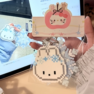 成品拼豆包装袋卡头单独立透明小包装袋平口袋打包袋包装材料摆摊