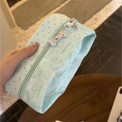 笔袋女生2025新款薄荷绿可爱ins风文具袋初高中生简约小众铅笔盒