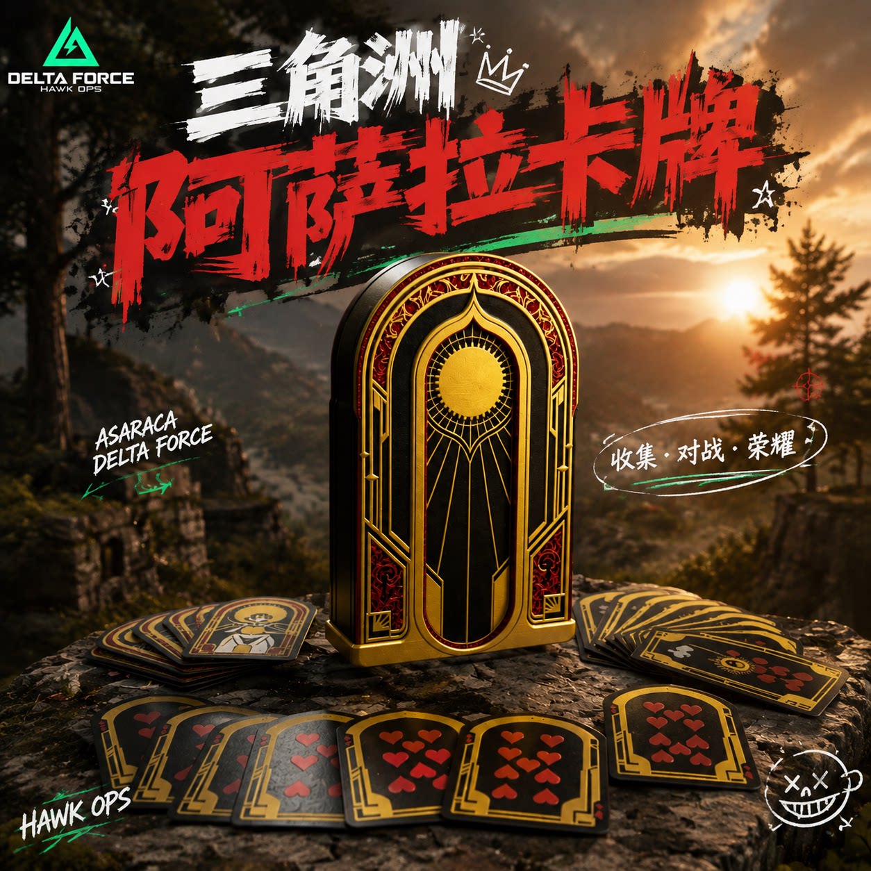 【阿萨拉卡牌】三角洲行动游戏周边3D打印模型桌面摆件送男友礼物