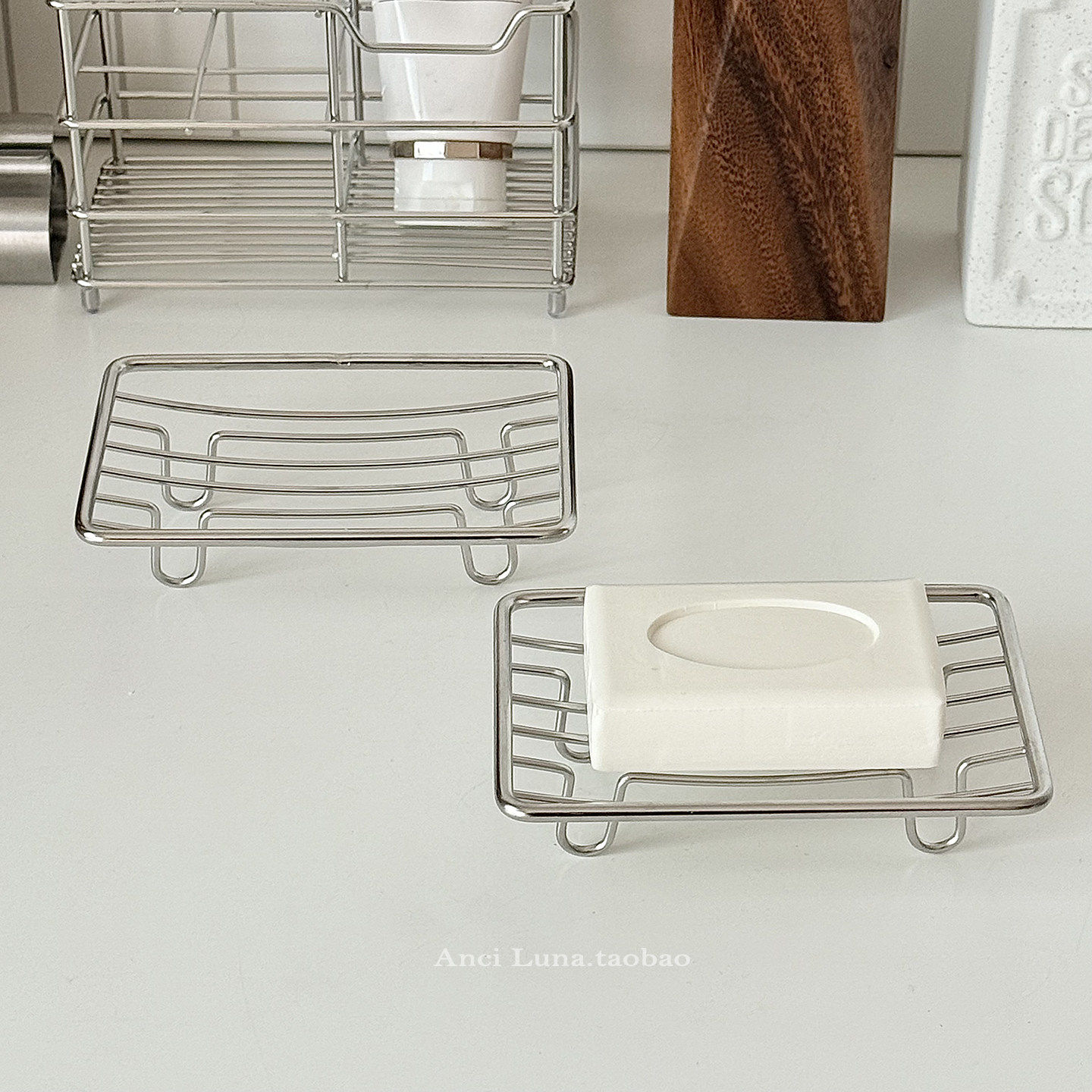 极简风肥皂盒家用不锈钢卫生间香皂架创意沥水皂盒浴室香皂置物架