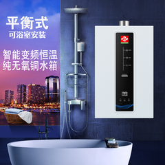 燃气热水器家用洗澡天然气强排液化气煤气平衡式浴室卫生间电池款