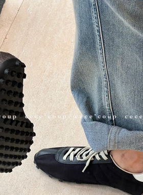 cece coup 宝藏 Shoe！12/23 新品 25FW复古系带德训鞋平底休闲鞋