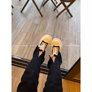 cece 新品 休闲小白鞋 女 厚底帆布鞋 升级品质 coup 24ss