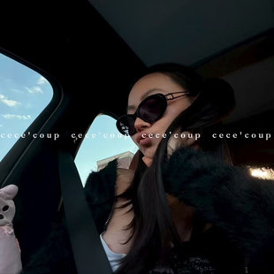 新品 cece 金属镂空太阳镜 出街匕备 25FW 猫眼墨镜 coup