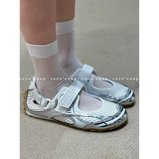 cece Shoe 25FW 拼接网面魔术贴玛丽单珍鞋 新品 coup宝藏